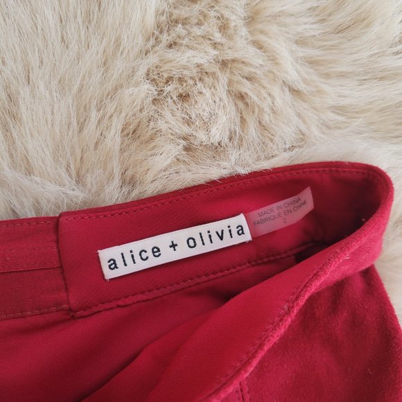 Alica + Olivia Valvet Mini Skirt - Picture 3 of 4